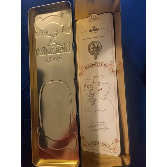 Vintage Glenfiddich Malt Scotch Collector Metal Tin Container ONLY - Picture 9 of 11